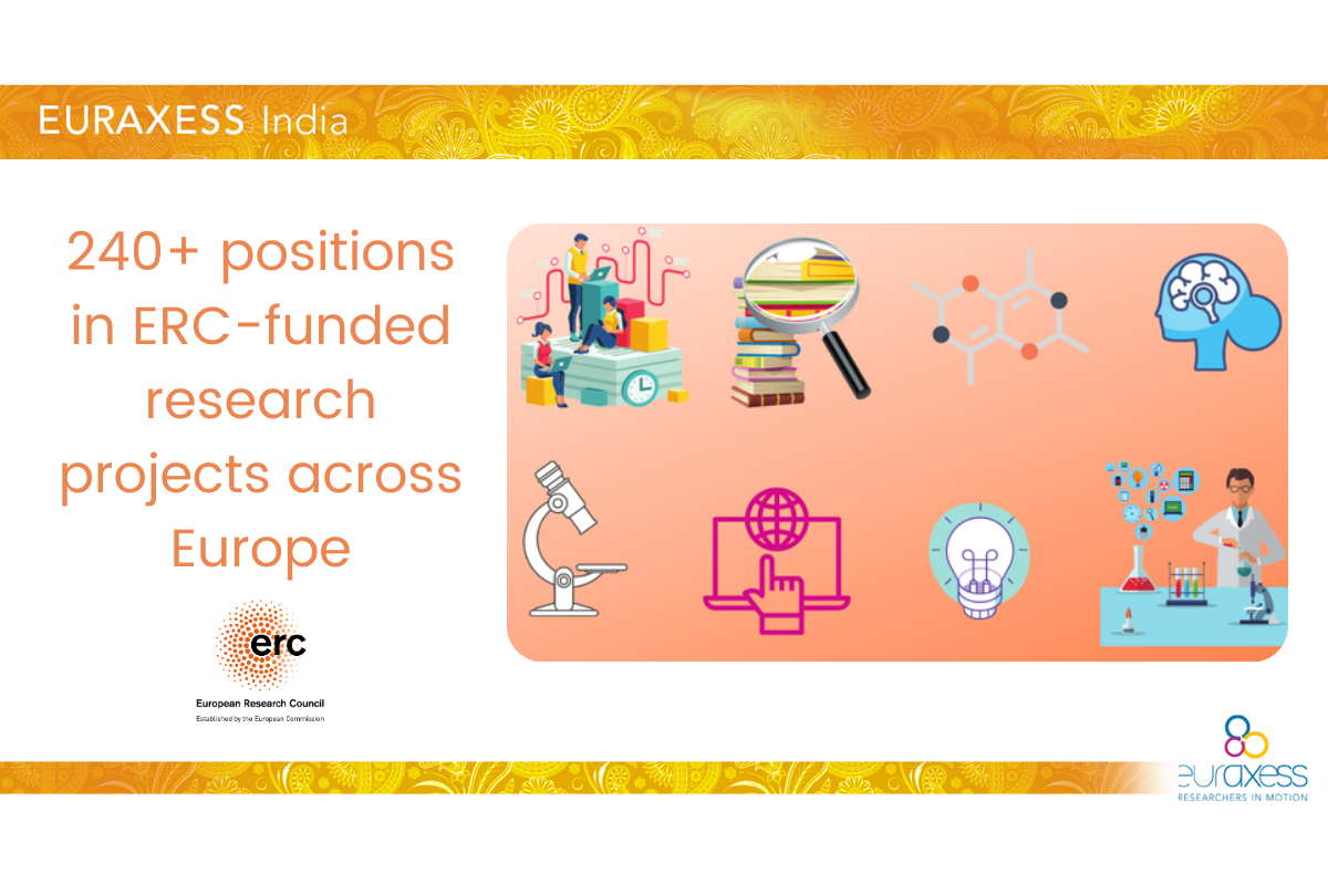 240+ Positions In ERC-funded Research Projects Across Europe | EURAXESS